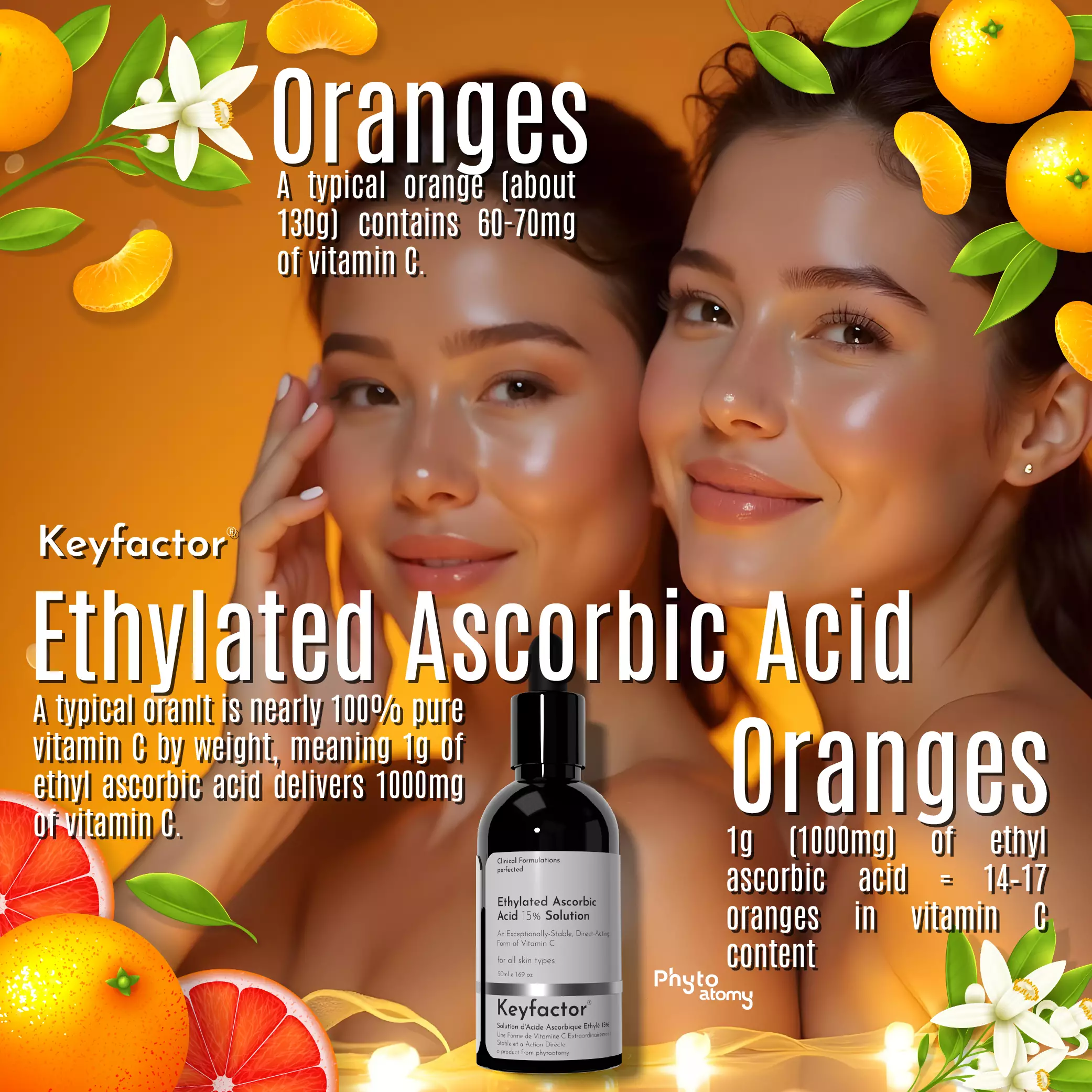 Kf-Ethylated Ascorbic Acid 15% Solution -50Ml.(Dullness, uneven skin)